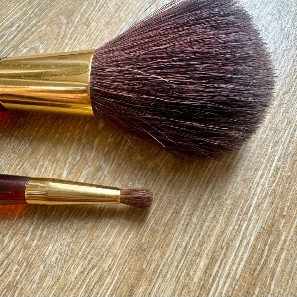 Estee Lauder Makeup Brush Set with Gold Accents